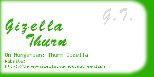 gizella thurn business card